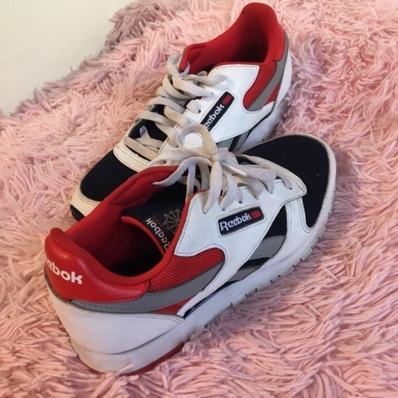Reebok Classics men’s Leather Colour Block Trainers, 5 men’s main image 7